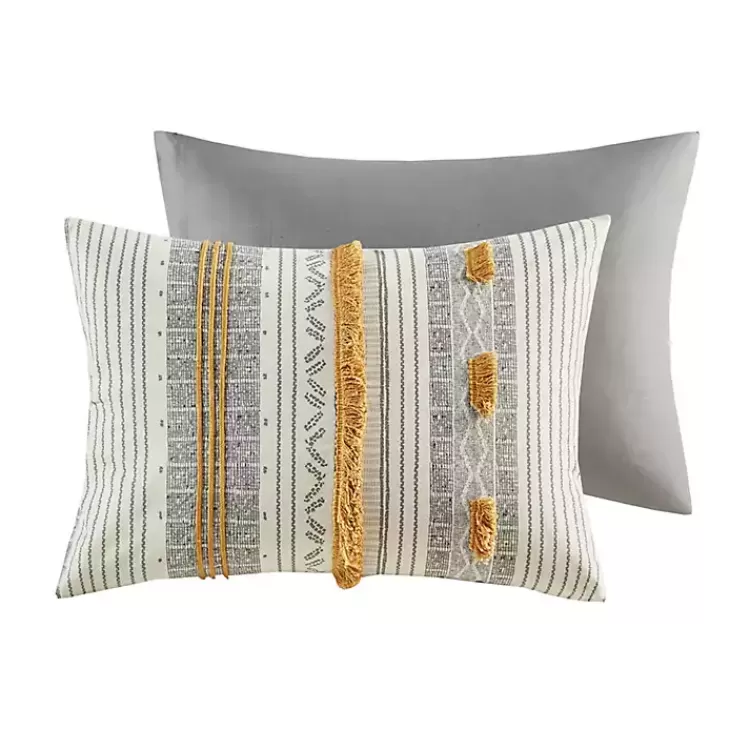 yellow_striped_pom_pom_pc_fullqueen_duvet_set_5.webp Yellow Striped Pom Pom 3-pc. Full/Queen Duvet Set>Kirklands Home Online