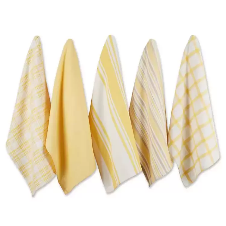 Yellow Woven Assorted Dishtowels, Set of 5>Kirklands Home Best Sale