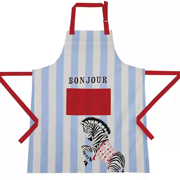 Zebra Bonjour Apron>Kirklands Home Flash Sale