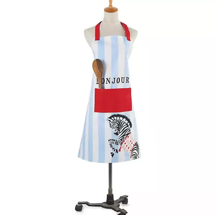 Zebra Bonjour Apron>Kirklands Home Flash Sale
